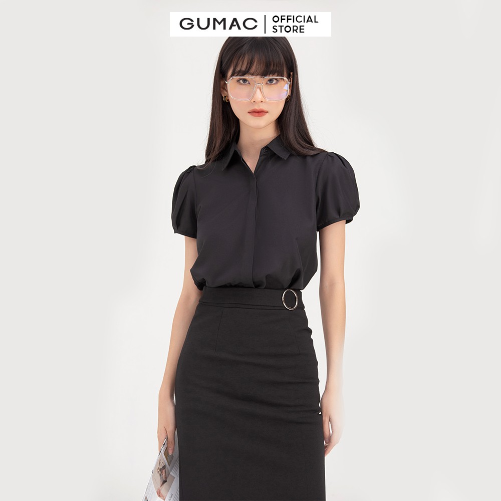 Chân váy nữ phối phụ kiện GUMAC VB743 | BigBuy360 - bigbuy360.vn