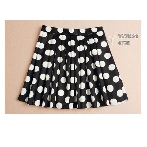 YYW023 -  Set áo và chân váy chấm bi nữ hè hàng nhập