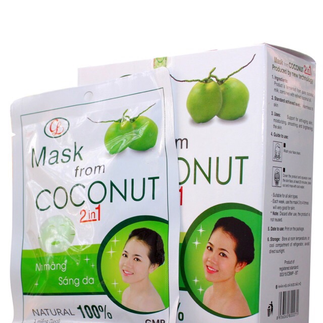 Mặt nạ nước dừa Cửu Long 2 in 1 - Mask From Coconut