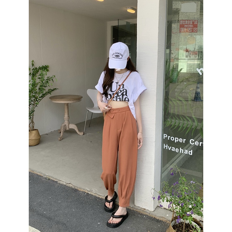 Quần Legging Màu Trơn Thời Trang Hàn Quốc Cho Nữ