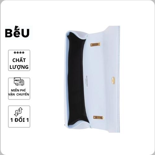 Túi xách nữ đẹp BBR đeo chéo logo kim loại vàng phom chữ nhật có hộp fullbox làm quà