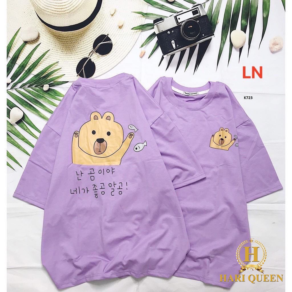 [FREESHIP ĐƠN TỪ 50K] Áo phông gấu cá chữ hàn LNG0420