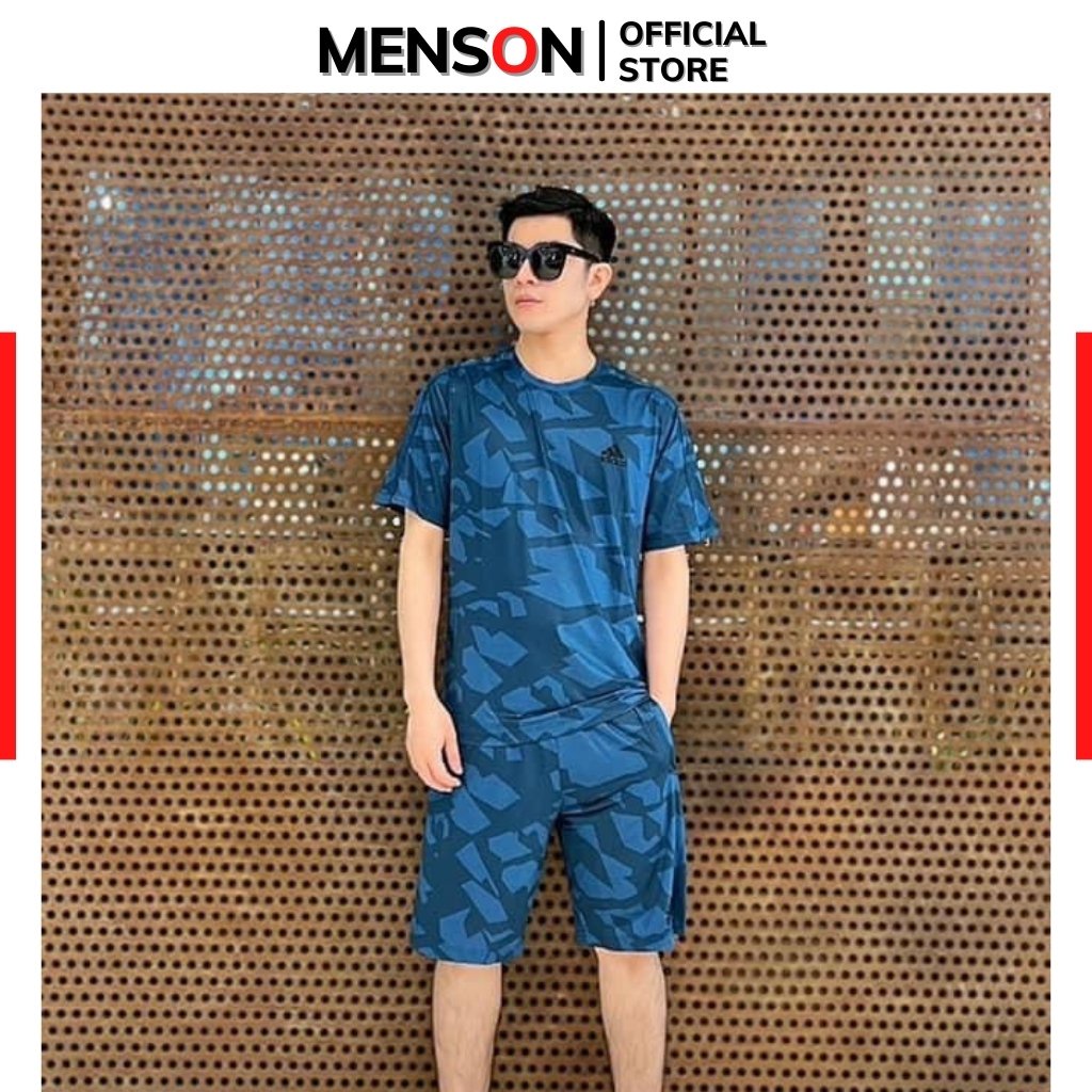 Bộ thể thao nam mùa hè chất mát đồ bộ nam mặc nhà adidas cao cấp co giãn chuẩn form MENSON BTT05
