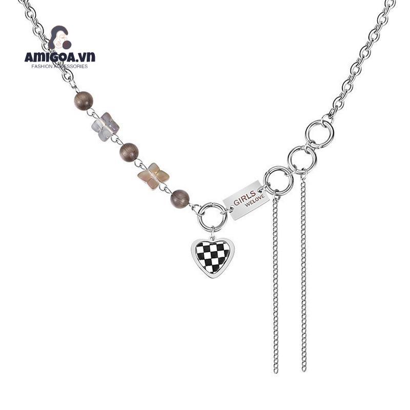 ✨✨Vòng cổ Họa Tiết Bàn Cờ Phong Cách Hip hop Thời Trang Cho Nữ