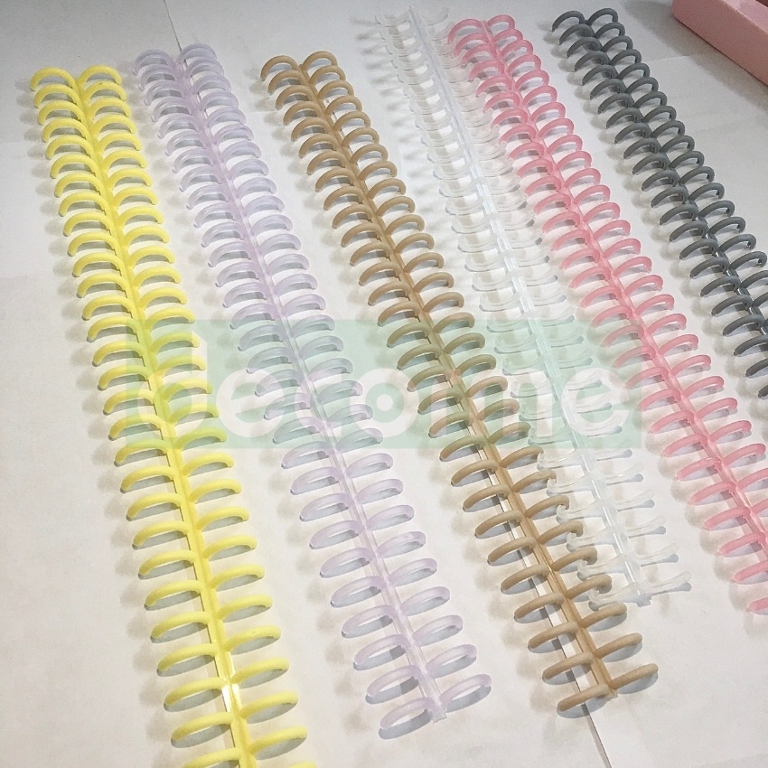 Binder thanh còng nhựa cao cấp nhiều màu đường kính 12mm DecorMe phụ kiện sổ còng sổ planner