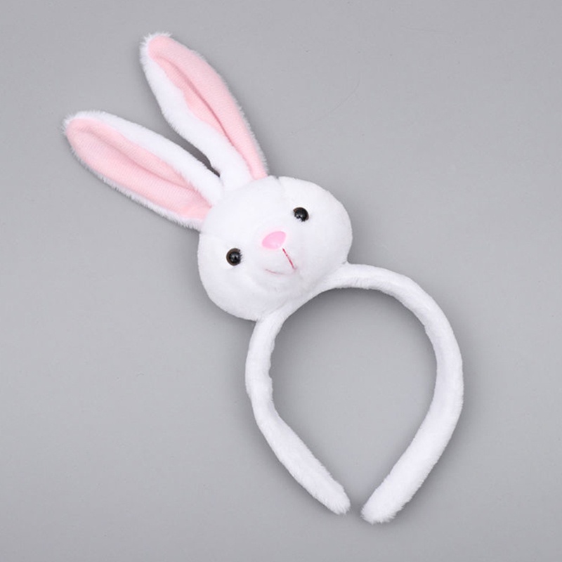 Flgo Băng Đô Cài Tóc Bản Rộng In Họa Tiết Hoạt Hình Thỏ / Gấu Trúc / Heo