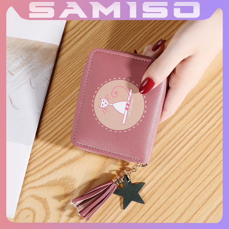 Ví nữ ngắn đẹp cầm tay mini nhỏ gọn bỏ túi nhiều ngăn dễ thương NG30 | BigBuy360 - bigbuy360.vn