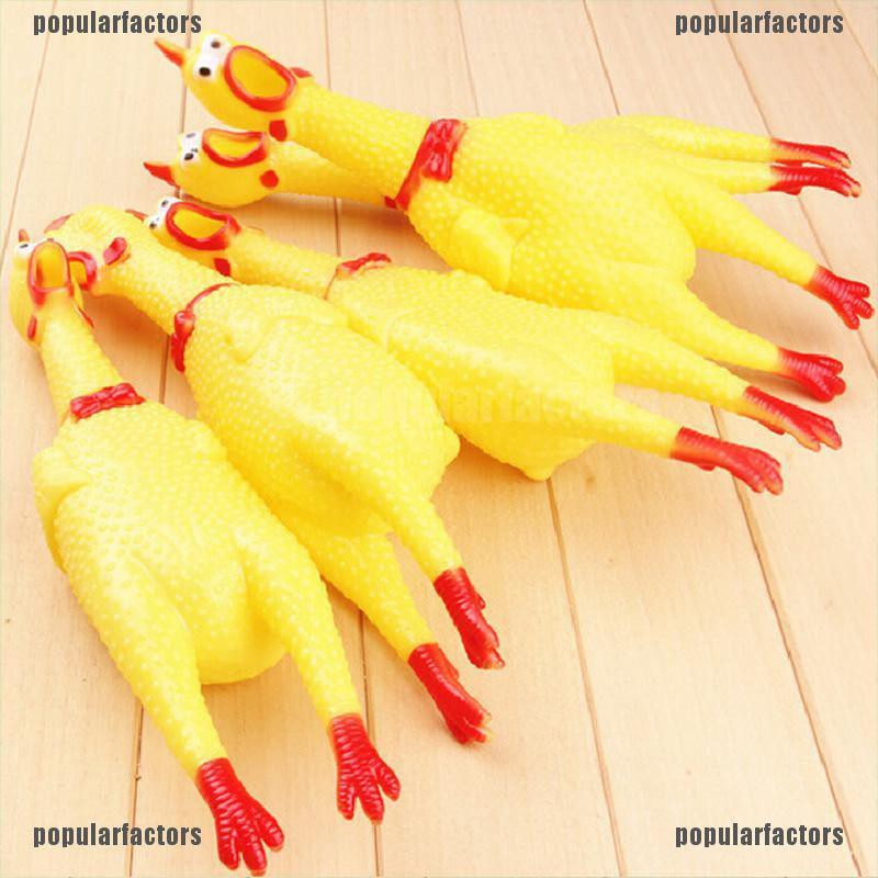 1 Đồ Chơi Gà Cao Su 17cm Phát Ra Tiếng Kêu