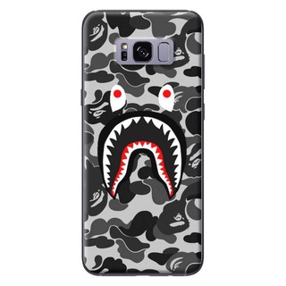 Ốp Lưng Samsung S8/ S8 Plus - Bape Xám Đen