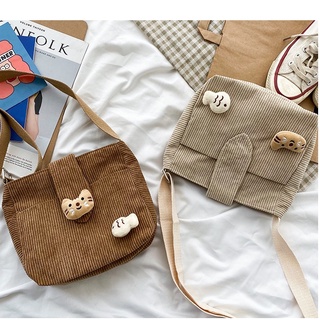 Túi Vải Đeo Vai Thời Trang Vintage Nhật Bản Cá Tính Cho Nữ