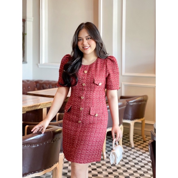 Đầm Tweed Bigsize thiết kế cao cấp