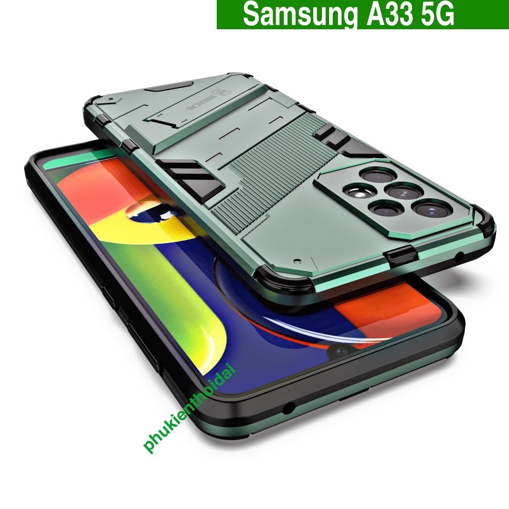 Ốp lưng Samsung A32 / A32 4G / A33 5G / A34 5G Iron Man Ver 2 chống sốc giá đỡ thời trang cao cấp