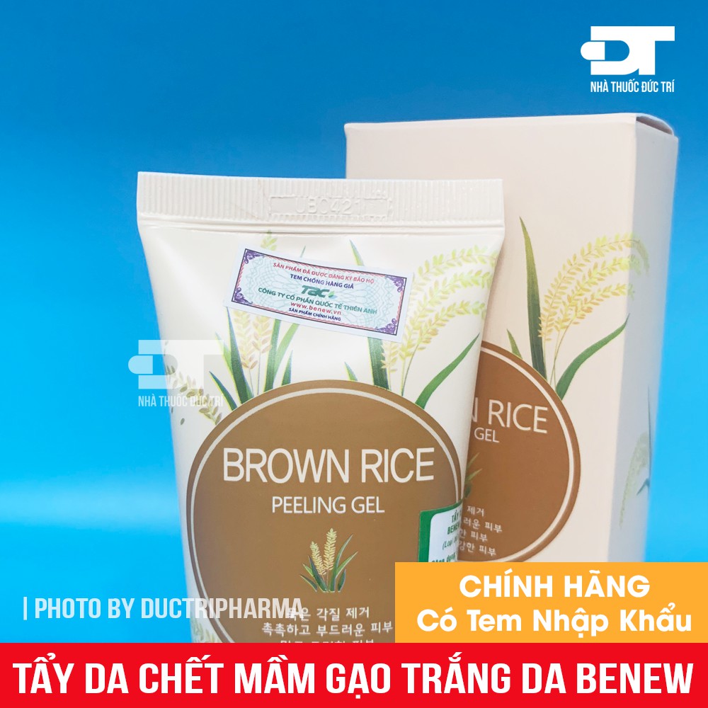 Tẩy Da Chết Mầm Gạo Trắng Da Se Khít Lỗ Chân Lông Benew Brown Rice Peeling Gel Cao Cấp Hàn Quốc 120ML