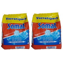 Combo 02 túi Bột rửa Ly bát Somat Classic Pulver Detergent Power 1.2kg/túi - Hàng nhập khẩu Đức