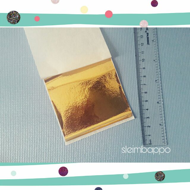 Lá vàng, lá bạc trang trí slime | BigBuy360 - bigbuy360.vn