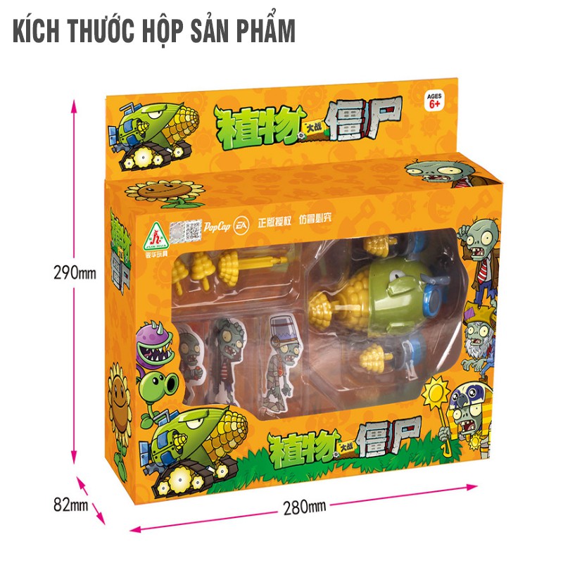 Mô hình máy bắn ngô đồ chơi Plants vs Zombies đồ chơi trẻ em H28005