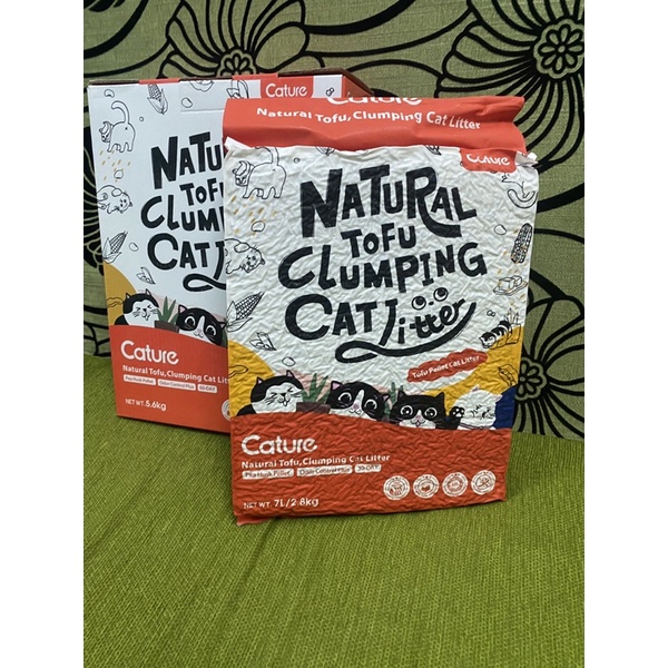 Cát đậu nành Cature 7L,Mix đất sét túi 2.8kg