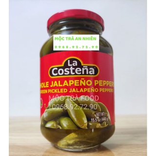 Trái Ớt Xanh Ngâm Jalapeno Green Whole Pepper hiệu La Costena Mexico