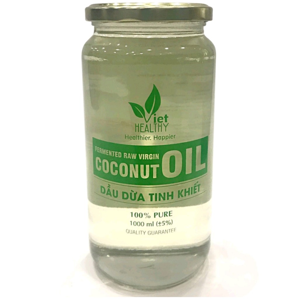Dầu dừa tinh khiết lên men tươi lạnh chính hãng Việt Healthy 1000ml