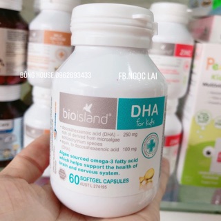 DHA BIO IsLAND cho bé 60 viên