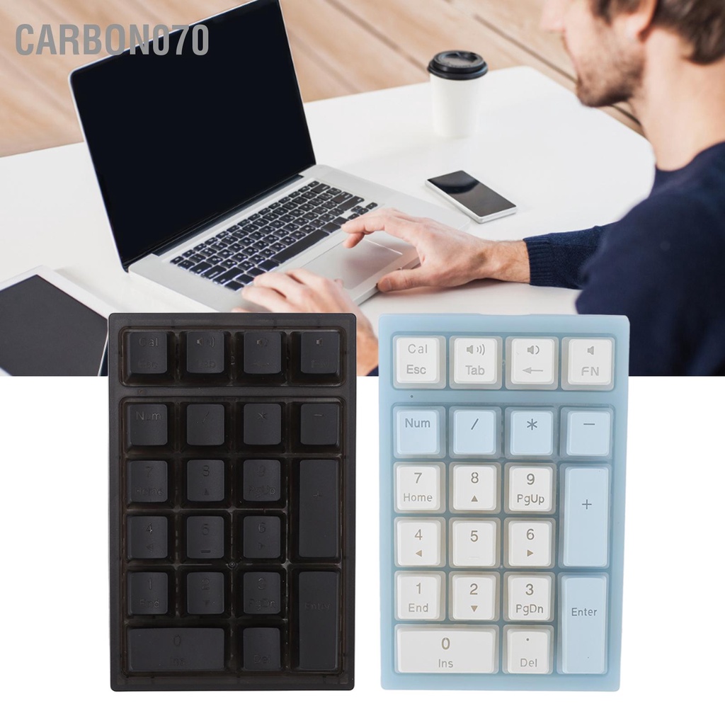 [Hàng Sẵn] iBlancod Bàn phím số  Cơ 21 Phím RGB có đèn nền Công thái học nhỏ gọn Có Dây cho máy tính xách tay【Carbon070】