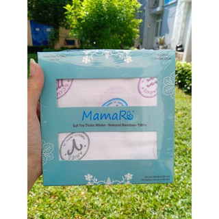 Set 10 khăn sữa sợi tre Mamaru 25x25