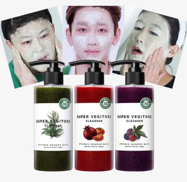 🥑🍒Sữa rửa mặt rau củ Super Vegitok Cleanser