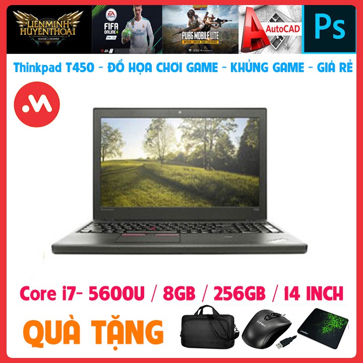 Laptop lenovo Thinkpad T550 - i7 5600U, laptop cũ chơi game đồ họa nặng - Hàng nhập khẩu USA