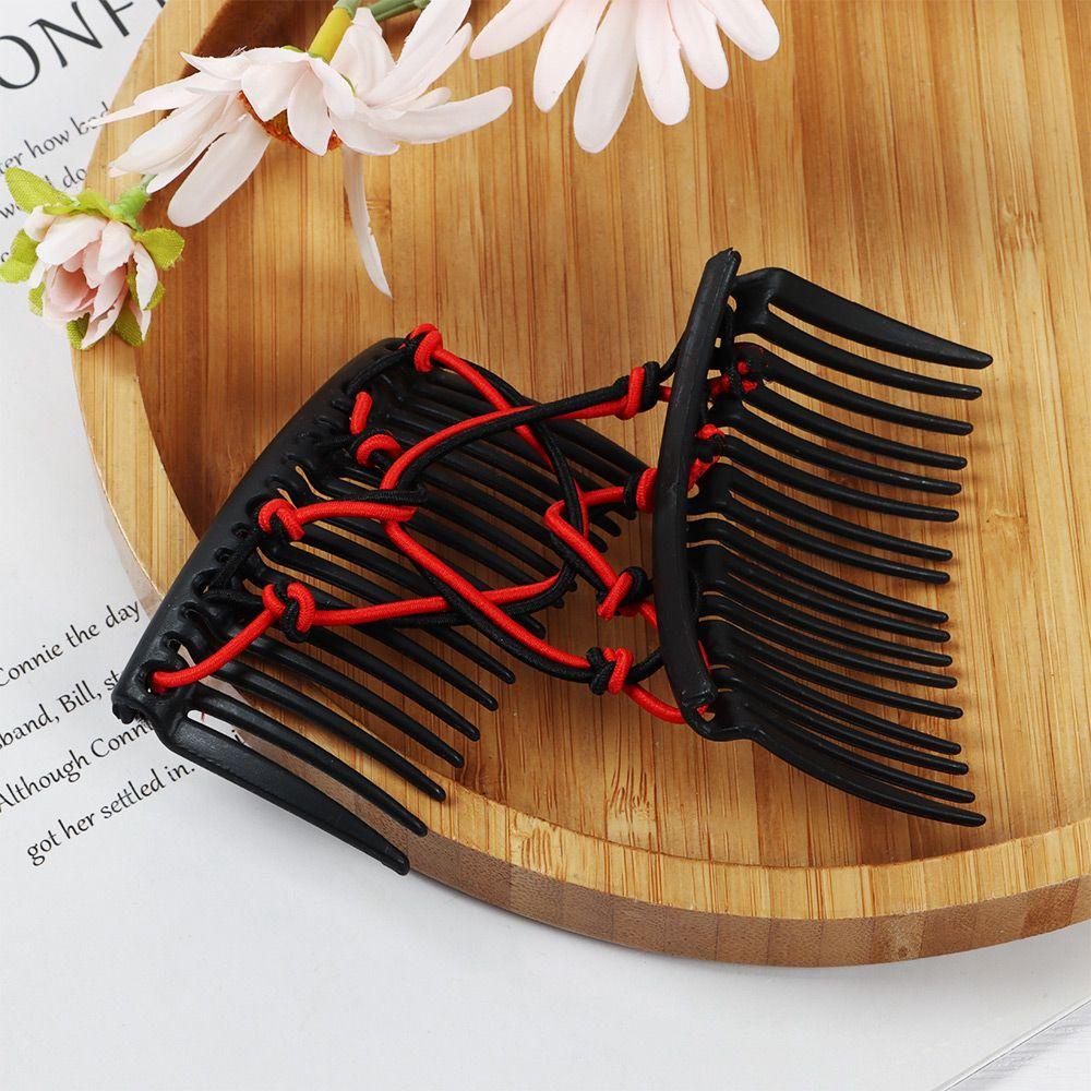 PISTA Lược Cài Tóc Màu Đen / Cà Phê Ma Thuật Cho Nữ