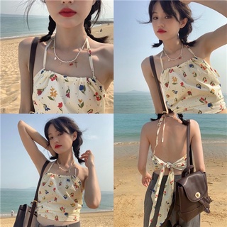 Áo yếm lụa hoạ tiết hoa