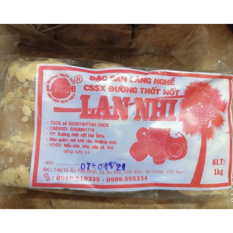 Đường thốt nốt Lan Nhi 1kg