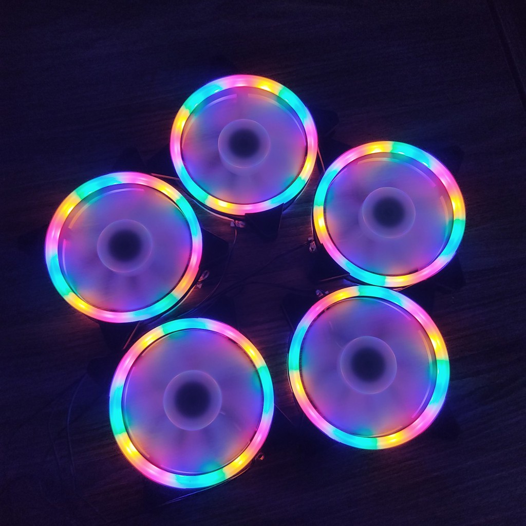 Quạt tản nhiệt, Quạt làm mát máy tính, Fan led, Fan case RGB, cắm trực tiếp không cần Hub