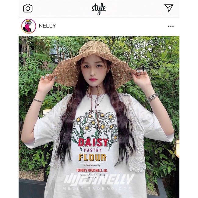 Áo phông nelly heybig sale (có sẵn) 19 daisy pabtey flour