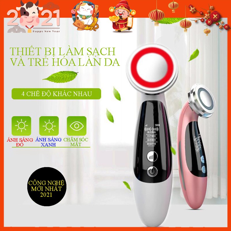 Máy matxa mặt ion cầm tay,tẩy trang bụi bẩn, hấp thụ dưỡng chất nâng cơ mặt | BigBuy360 - bigbuy360.vn