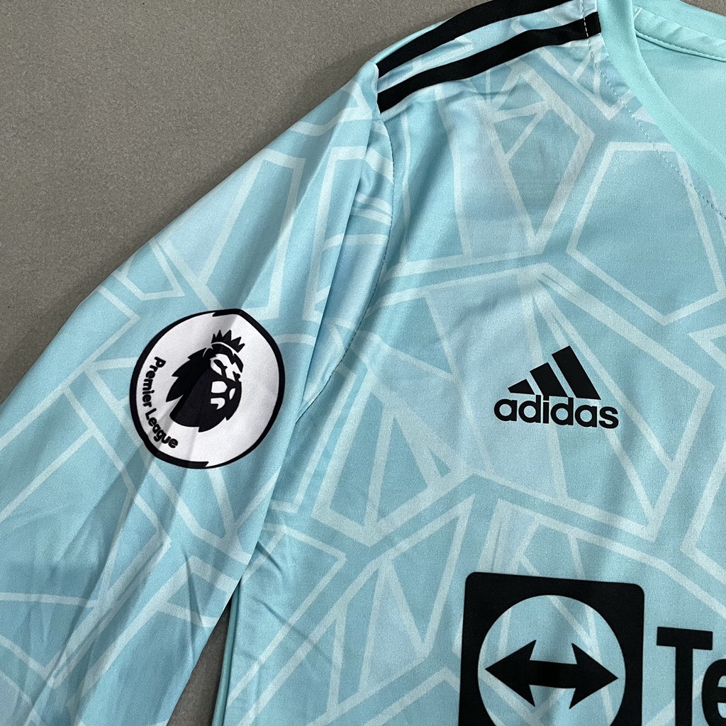 Bộ quần áo đá banh MU Xanh ngọc TM thiết kế Zuka tay dài FLG