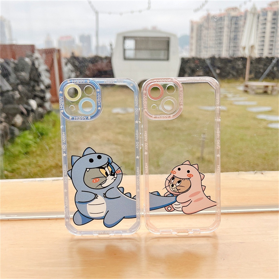 Ốp Điện Thoại Mềm Hình Khủng Long Nhỏ Dễ Thương Cho For iPhone 13 12 11 Pro Max X XR Xs Max 7 8 SE 2020