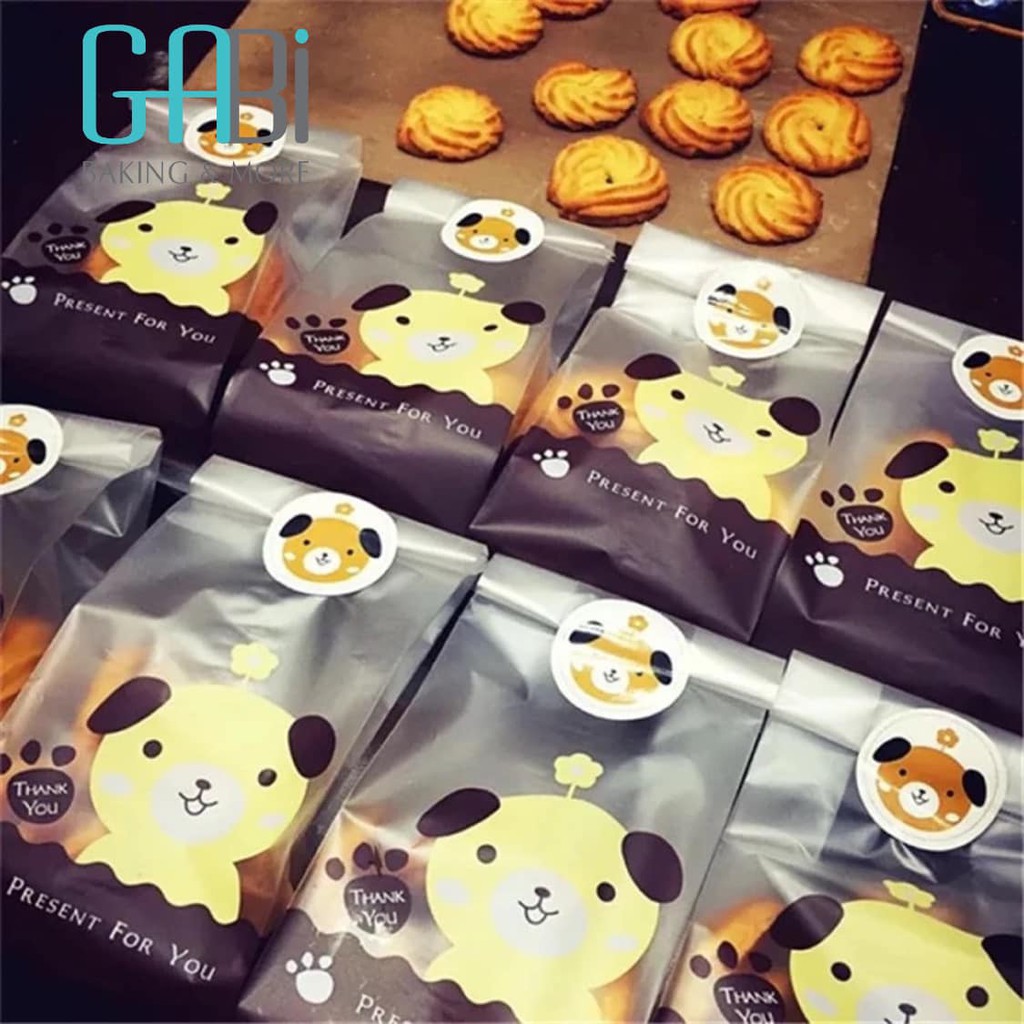 Set 50 Túi Nhựa Đựng Bánh Kẹo Trang Trí Giáng Sinh Năm Mới