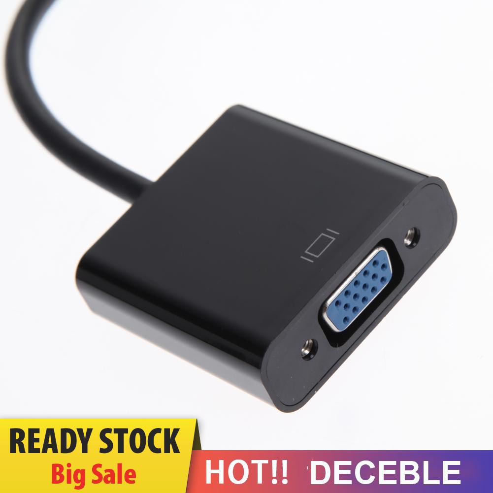 Deceble 1080P DVI-D 24+1 to VGA HDTV Converter Monitor Cable for PC Display Card