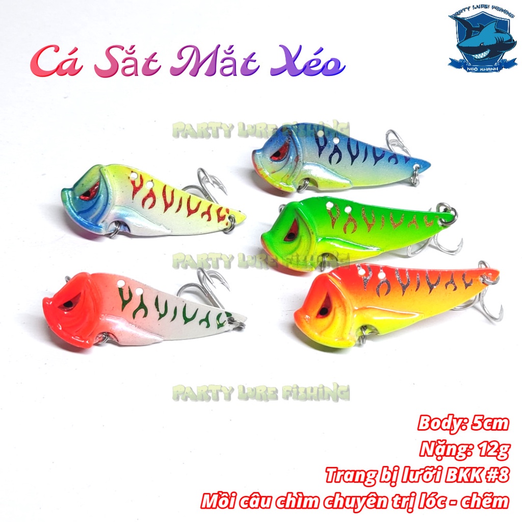 Mồi câu lure Cá Sắt Mắt Xéo , mồi câu cá lóc, chẽm, măng....