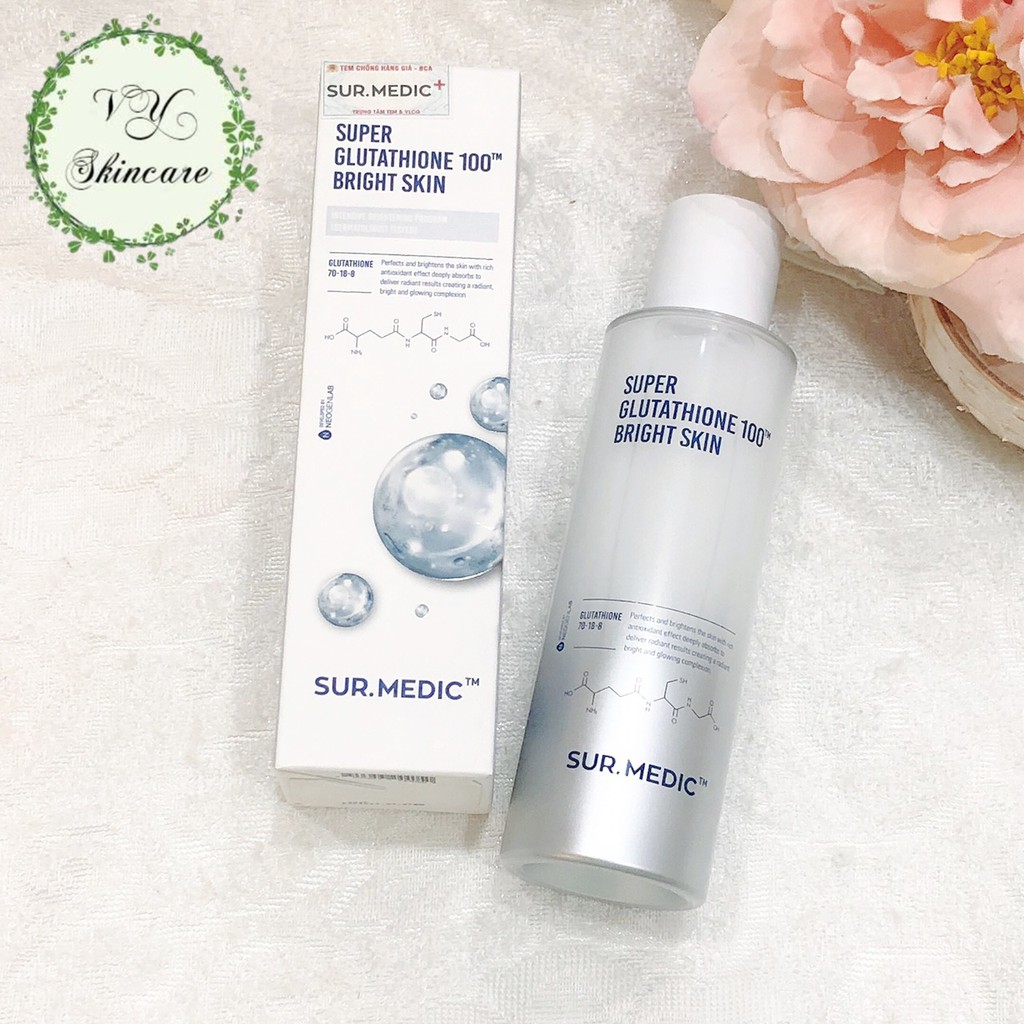 Nước Cân Bằng Da SUR.MEDIC Super Glutathione 100 Bright Skin 145ml