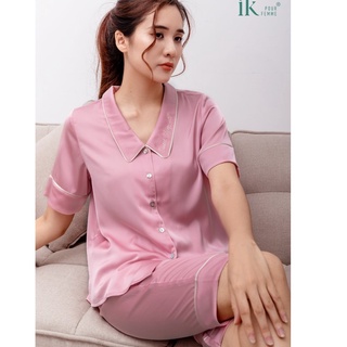 Bộ cộc tay quần ngố lụa IK 0374