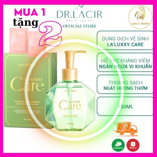 Dung Dịch Vệ Sinh La'Luxxy Care Drlacir,Chai 150ml,Giúp kháng khuẩn,ngừa nấm ngứa,duy trì độ ẩm,cân bằng độ PH tự nhiên