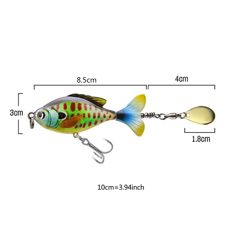 QQ Bộ 5 Mồi Câu Cá Giả Bằng Nhựa Cứng 6cm / 16.5g