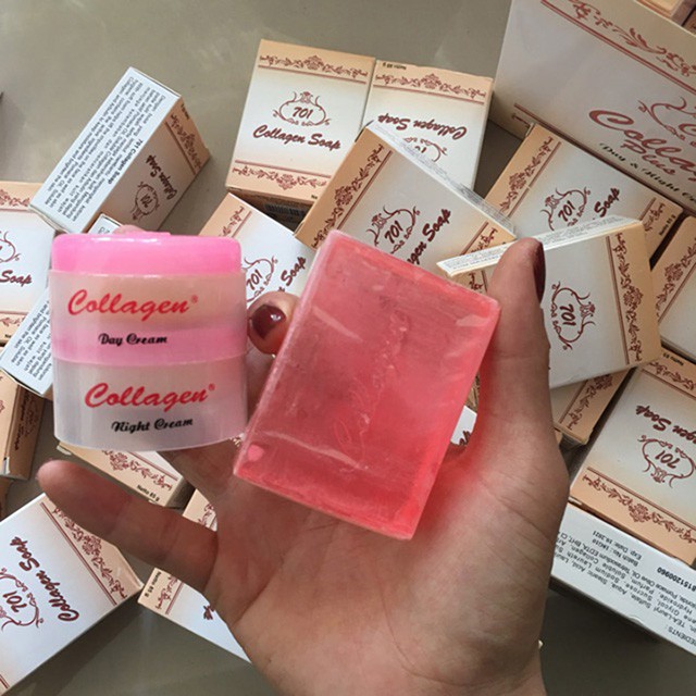 Combo Kem Collagen Plus + Soap Điều Trị Mụn, Nám, Tàng Nhang