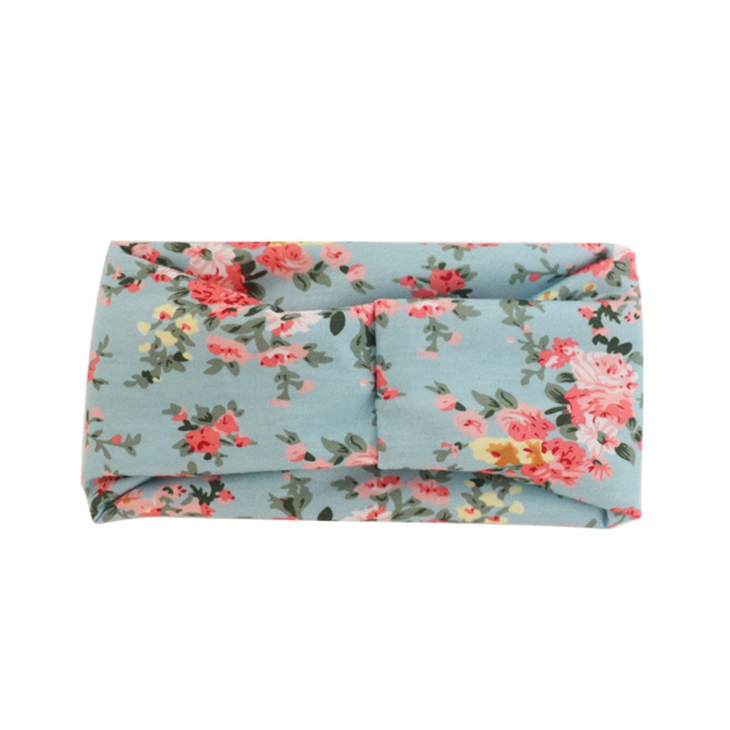 Băng Đô Turban Họa Tiết Hoa Xinh Xắn Cho Bé Gái