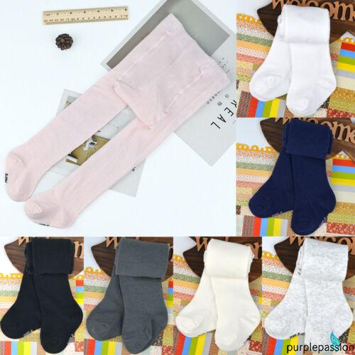 Quần Tất Cotton Màu Trơn Xinh Xắn Cho Bé Gái Sơ Sinh 0-24 Tháng