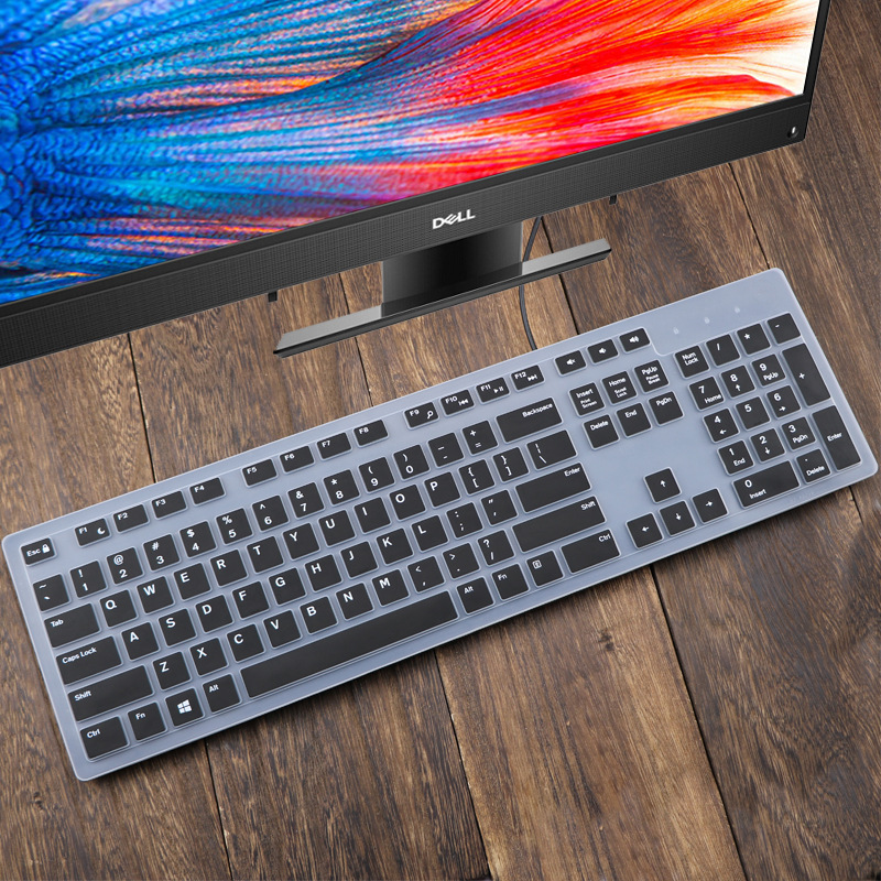 DHX01 For Dell Inspiron Aio Kb216 Kb216P Kb216T Km636 Wk636 All-In-One PC Desktop Waterproof Dustproof Protector Skin Keyboard Cover