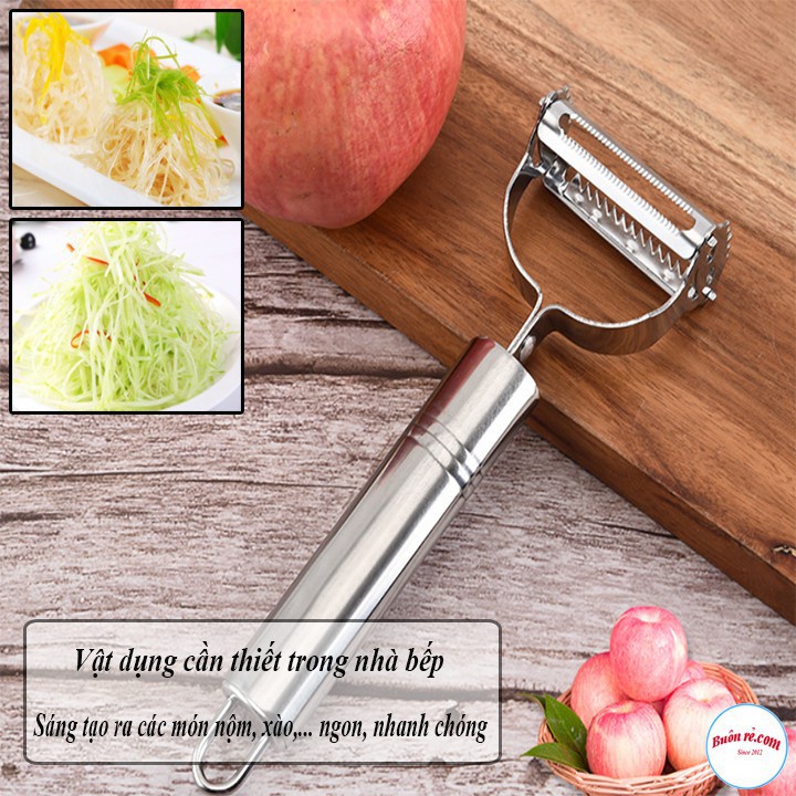 Nạo rau củ Inox đa năng  ,Nạo Sợi, Bào vỏ siêu tiện dụng cho mọi nhà