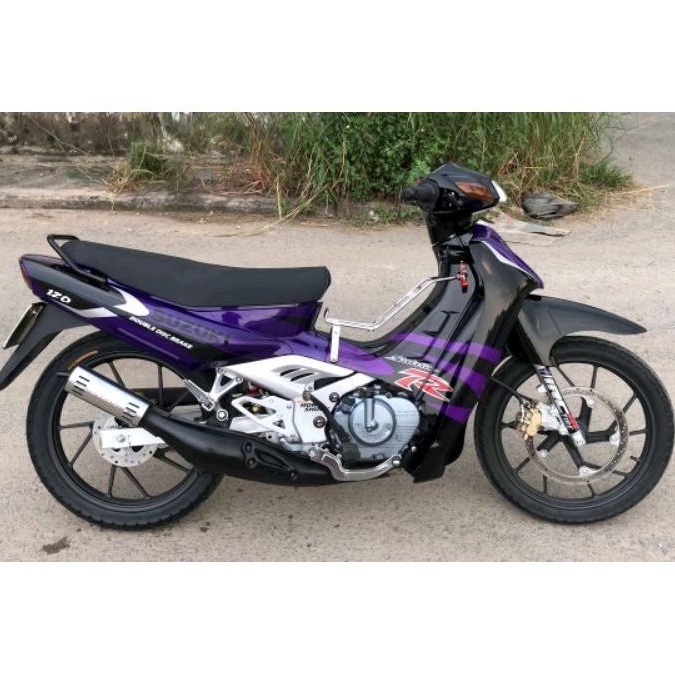 Tem Suzuki Satria 2000 Tím Đen