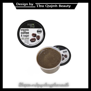 Tẩy da chết toàn thân organic coffee & c250ml